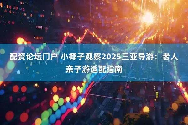 配资论坛门户 小椰子观察2025三亚导游：老人亲子游适配指南